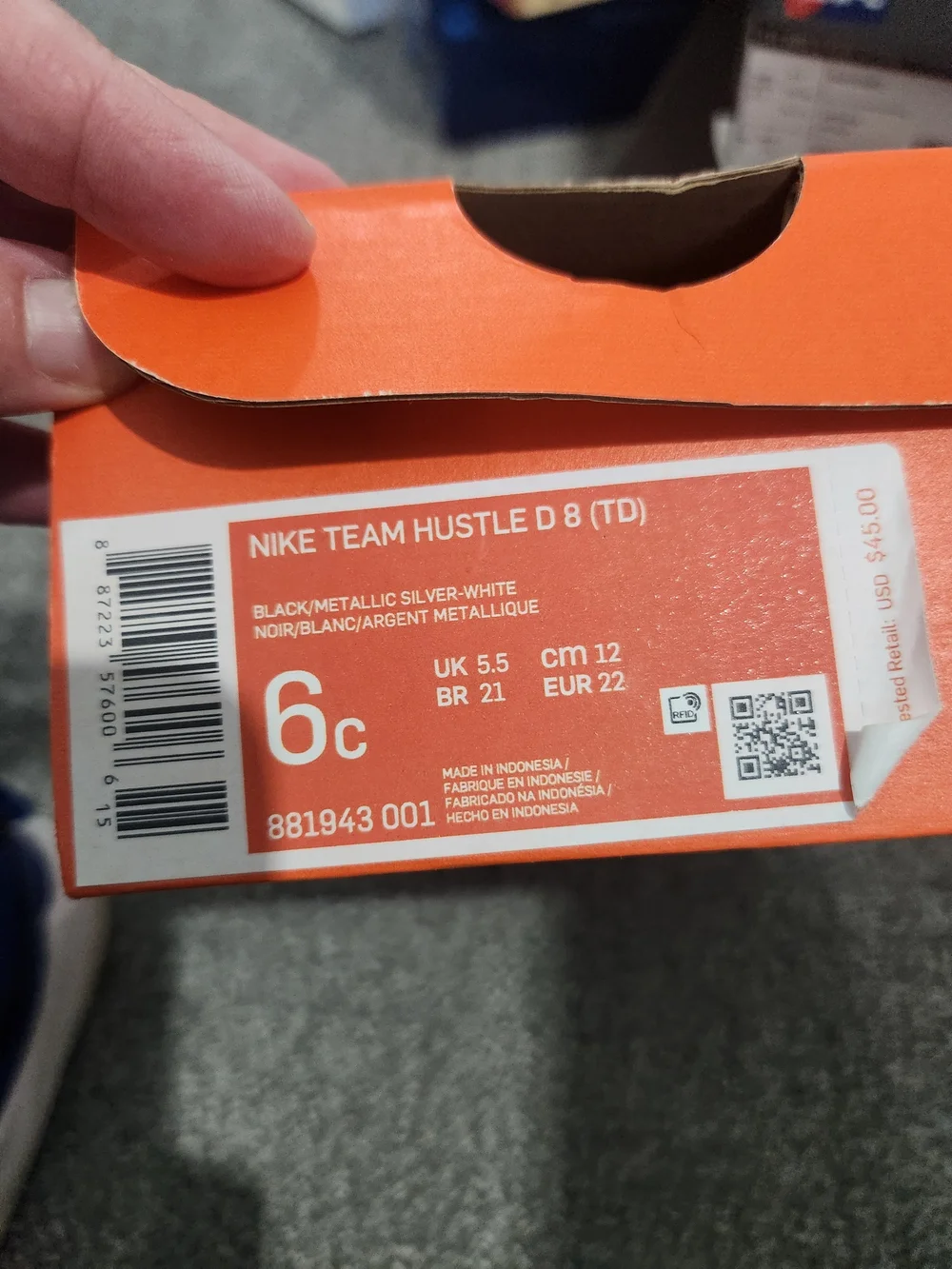 Nike kids teamhustle